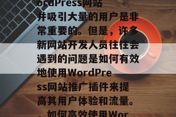 在当今的互联网时代，想要创建一个成功的WordPress网站并吸引大量的用户是非常重要的。但是，许多新网站开发人员往往会遇到的问题是如何有效地使用WordPress网站推广插件来提高其用户体验和流量。，如何高效使用WordPress插件提升用户体验与流量？