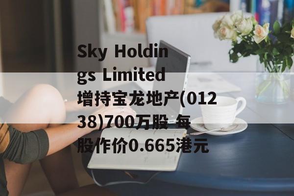 Sky Holdings Limited增持宝龙地产(01238)700万股 每股作价0.665港元 Sky Holdings Limited增持宝龙地产(01238)700万股 每股作价0.665港元