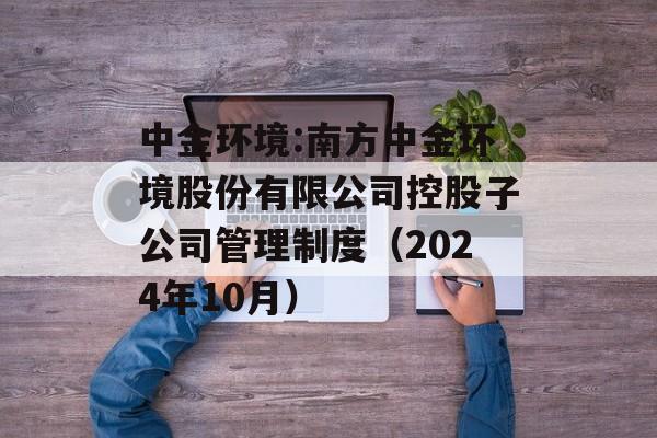 中金环境:南方中金环境股份有限公司控股子公司管理制度（2024年10月）