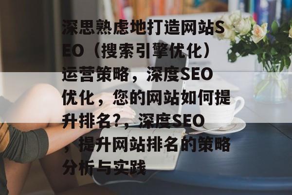深思熟虑地打造网站SEO(搜索引擎优化)运营策略,深度SEO优化,您的网站如何提升排名?,深度SEO,提升网站排名的策略分析与实践 深思熟虑地打造网站SEO(搜索引擎优化)运营策略,深度SEO优化,您的网站如何提升排名?,深度SEO,提升网站排名的策略分析与实践