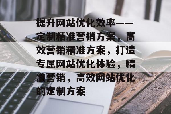 提升网站优化效率——定制精准营销方案，高效营销精准方案，打造专属网站优化体验，精准营销，高效网站优化的定制方案