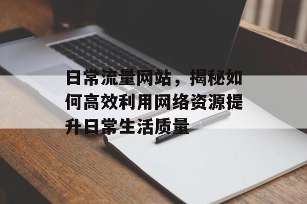 日常流量网站，揭秘如何高效利用网络资源提升日常生活质量