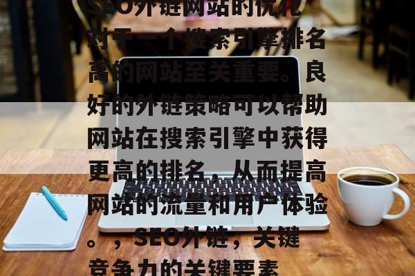 SEO外链网站的优化对于一个搜索引擎排名高的网站至关重要。良好的外链策略可以帮助网站在搜索引擎中获得更高的排名,从而提高网站的流量和用户体验。,SEO外链,关键竞争力的关键要素 SEO外链网站的优化对于一个搜索引擎排名高的网站至关重要。良好的外链策略可以帮助网站在搜索引擎中获得更高的排名,从而提高网站的流量和用户体验。,SEO外链,关键竞争力的关键要素