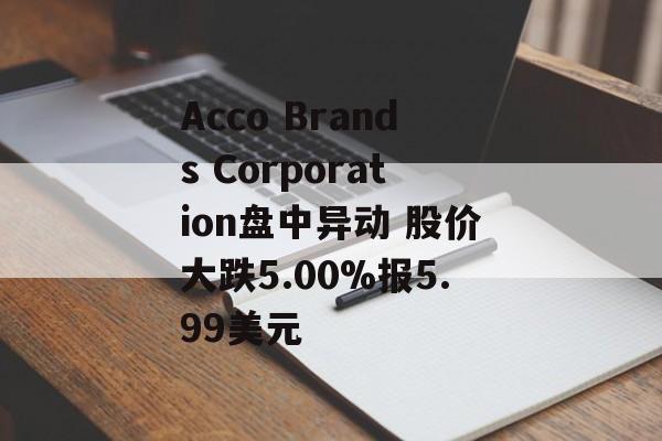 Acco Brands Corporation盘中异动 股价大跌5.00%报5.99美元