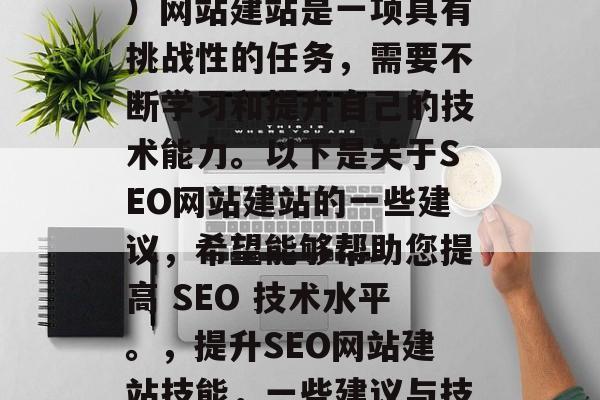 SEO（搜索引擎优化）网站建站是一项具有挑战性的任务，需要不断学习和提升自己的技术能力。以下是关于SEO网站建站的一些建议，希望能够帮助您提高 SEO 技术水平。，提升SEO网站建站技能，一些建议与技巧分享