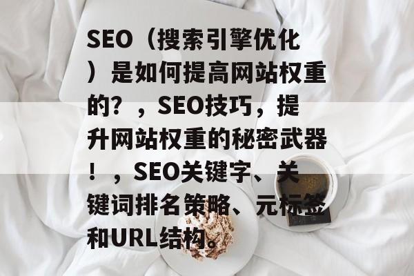 SEO(搜索引擎优化)是如何提高网站权重的?,SEO技巧,提升网站权重的秘密武器!,SEO关键字、关键词排名策略、元标签和URL结构。 SEO(搜索引擎优化)是如何提高网站权重的?,SEO技巧,提升网站权重的秘密武器!,SEO关键字、关键词排名策略、元标签和URL结构。