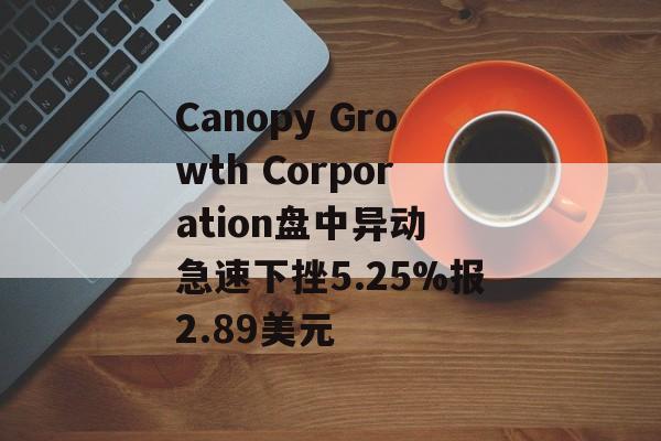Canopy Growth Corporation盘中异动 急速下挫5.25%报2.89美元 Canopy Growth Corporation盘中异动 急速下挫5.25%报2.89美元
