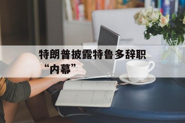 特朗普披露特鲁多辞职“内幕” 特朗普披露特鲁多辞职“内幕”