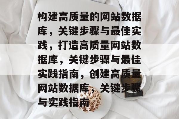 构建高质量的网站数据库，关键步骤与最佳实践，打造高质量网站数据库，关键步骤与最佳实践指南，创建高质量网站数据库，关键步骤与实践指南