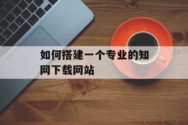 如何搭建一个专业的知网下载网站