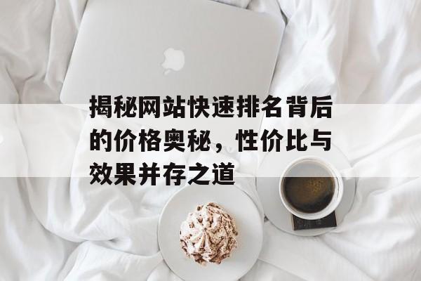 揭秘网站快速排名背后的价格奥秘,性价比与效果并存之道 揭秘网站快速排名背后的价格奥秘,性价比与效果并存之道