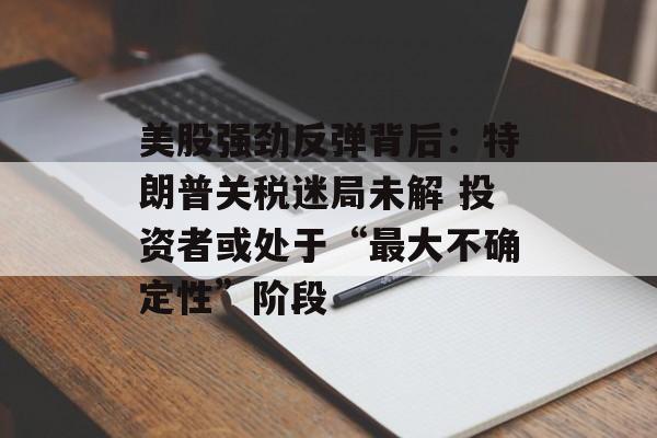 美股强劲反弹背后:特朗普关税迷局未解 投资者或处于“最大不确定性”阶段 美股强劲反弹背后:特朗普关税迷局未解 投资者或处于“最大不确定性”阶段