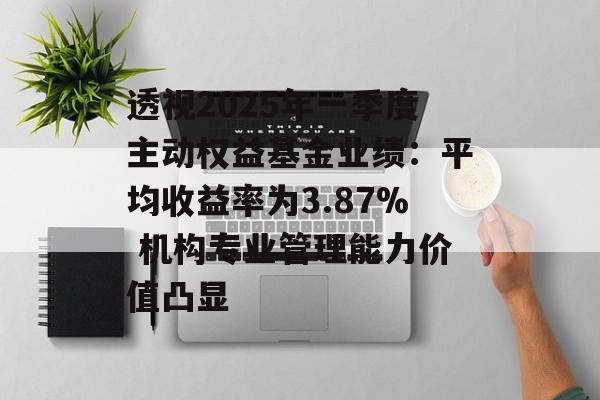 透视2025年一季度主动权益基金业绩：平均收益率为3.87% 机构专业管理能力价值凸显