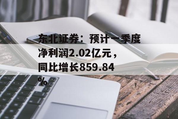 东北证券:预计一季度净利润2.02亿元,同比增长859.84% 东北证券:预计一季度净利润2.02亿元,同比增长859.84%