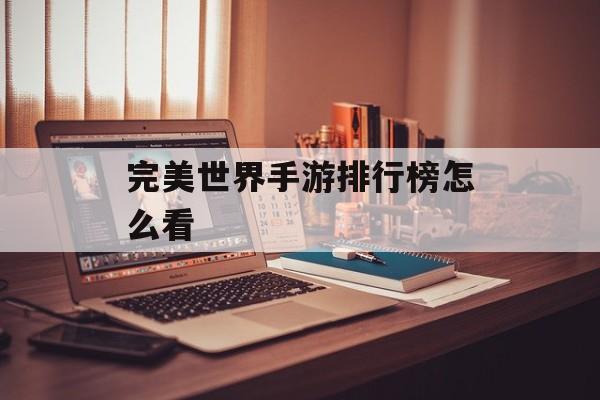 完美世界手游排行榜怎么看