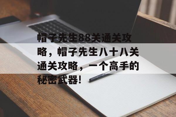 帽子先生88关通关攻略，帽子先生八十八关通关攻略，一个高手的秘密武器!