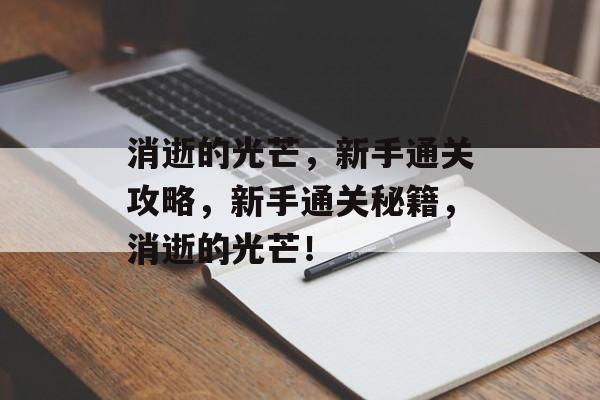 消逝的光芒，新手通关攻略，新手通关秘籍，消逝的光芒！