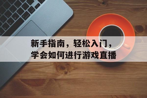新手指南,轻松入门,学会如何进行游戏直播 新手指南,轻松入门,学会如何进行游戏直播