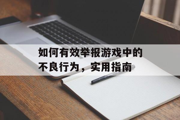 如何有效举报游戏中的不良行为,实用指南 如何有效举报游戏中的不良行为,实用指南