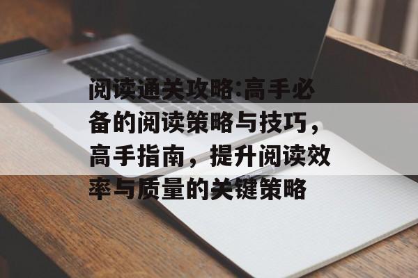 阅读通关攻略:高手必备的阅读策略与技巧，高手指南，提升阅读效率与质量的关键策略